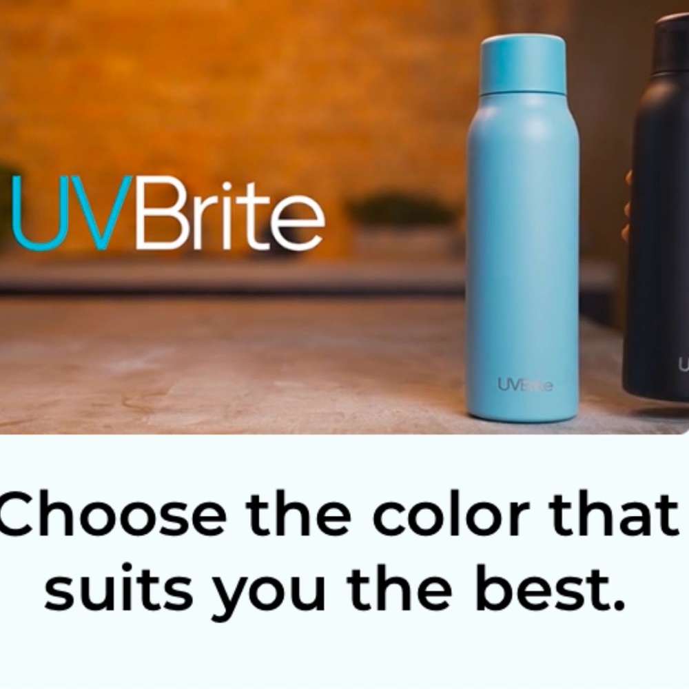 UVBrite Rechargeable stainless steel Water Purifier. Blue. - Picture 4 of 8